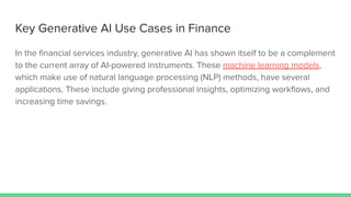 Leveraging Generative AI Services for Financial Forecasting and ...