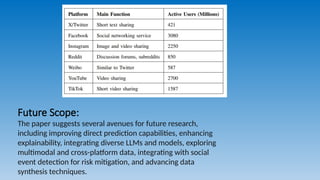 Leveraging Large Language Models for Mental Health Detection | PPTX