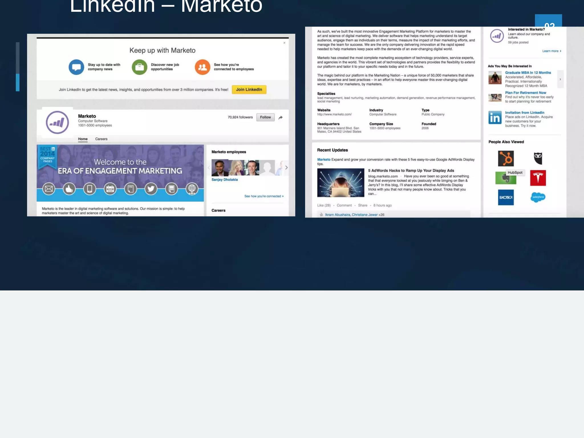 02
LinkedIn – Marketo
 