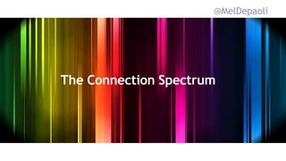 @MelDepaoli
The Connection Spectrum
 