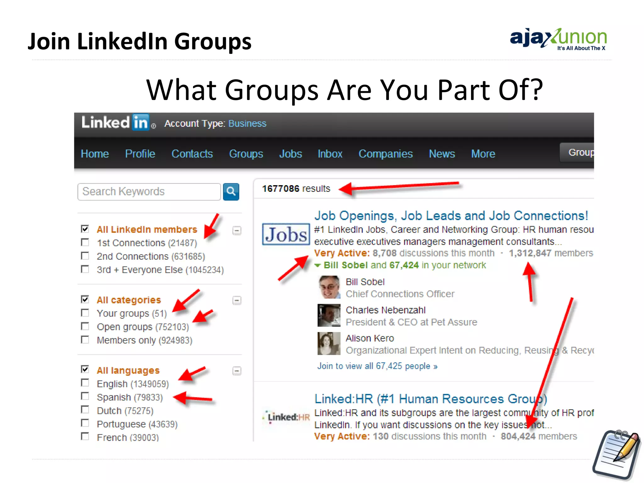 Join LinkedIn Groups

What Groups Are You Part Of?

 