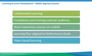 © 2018 Harbinger Systems | www.harbinger-systems.com
Learning & Career Development – Mobile App Key Features
Collaborated ...