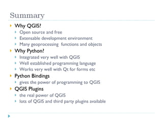 Leveraging Open Source GIS with Python: A QGIS Approach | PPT