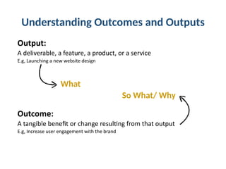 Outcome over Output: How UXers can leverage an Outcome-based mindset | PDF