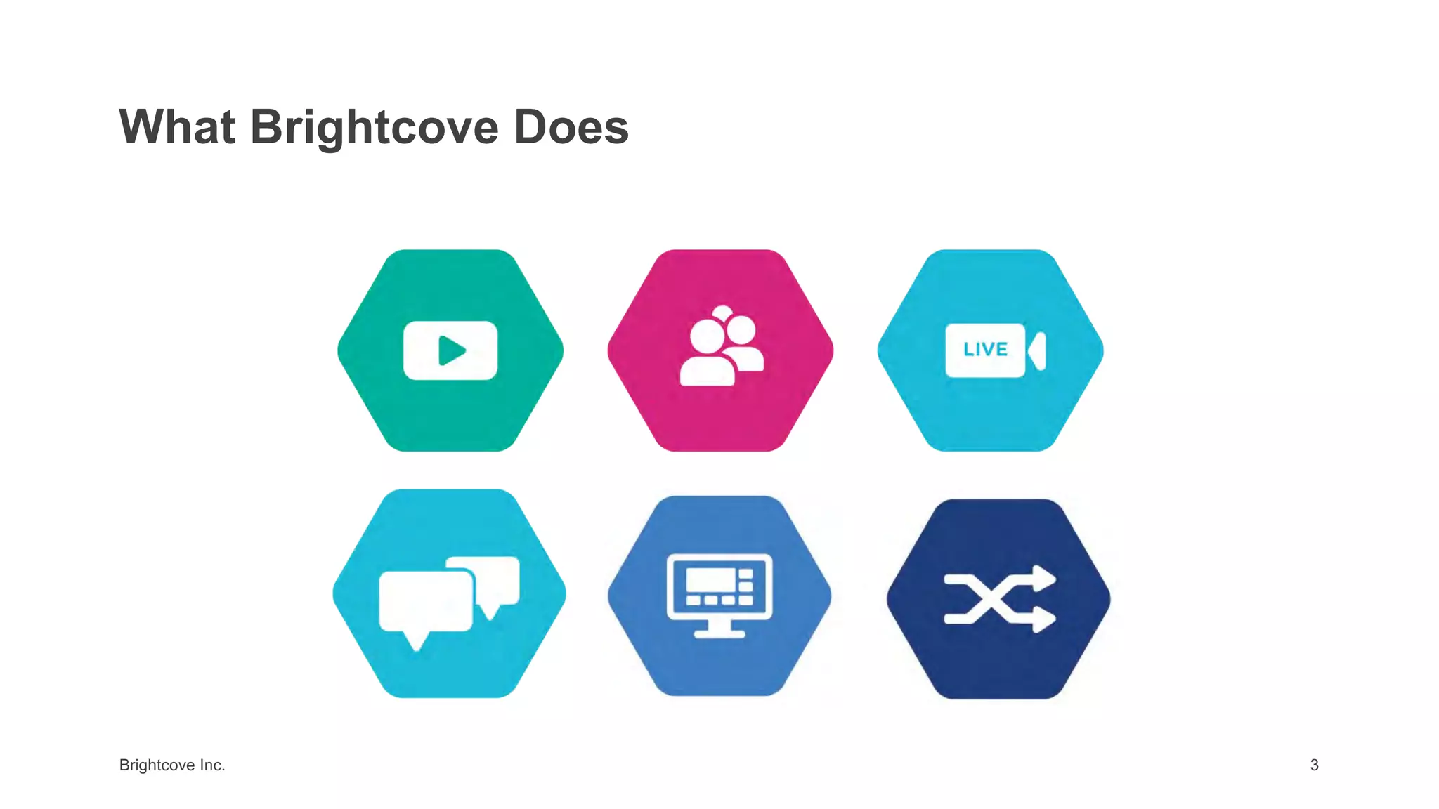 Brightcove Inc. 3
What Brightcove Does
 