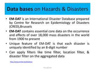 Em Dat Statistics Leveraging technology in disaster management | PDF