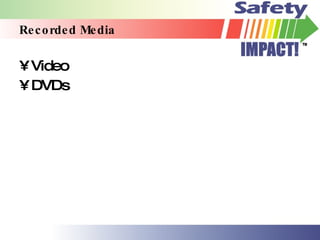 Recorded Media Video DVDs 