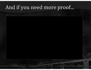 And if you need more proof... http:// www.youtube.com/watch?v = FWSxSQsspiQ 