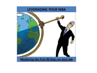            LEVERAGING YOUR MBA <br />Mastering the First 90 Days on your job<br />