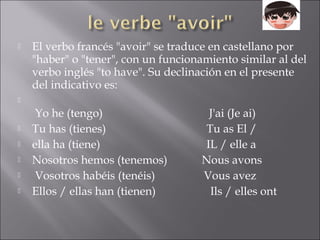 Le verbe être et avoir . | PPT