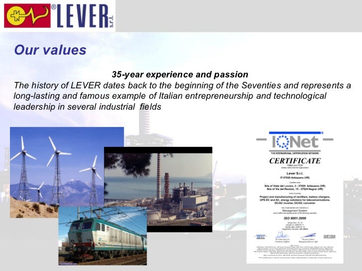 Lever Company Presentation January 2012 New