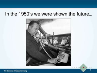 In the 1950’s we were shown the future…
5
 