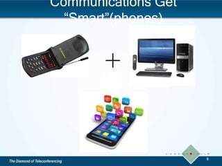 Communications Get
“Smart”(phones)
8
+
 
