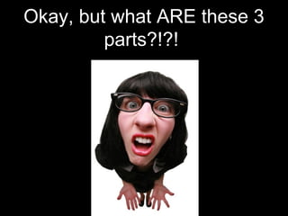 Okay, but what ARE these 3
parts?!?!
 