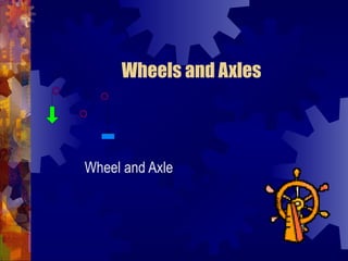 Wheels and Axles Wheel and Axle 