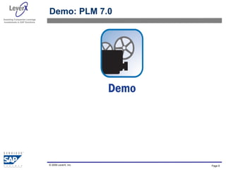 Demo: PLM 7.0 