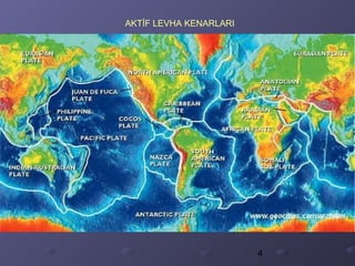 4
AKTİF LEVHA KENARLARI
 