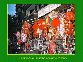 Lampions au marché nocturne d'Hanoï  