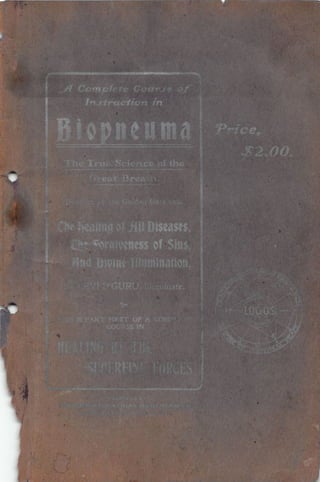 Levi h. dowling   biopneuma by levi dowling (1902)