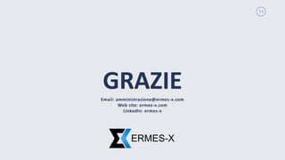 11
GRAZIEEmail: amministrazione@ermes-x.com
Web site: ermes-x.com
LinkedIn: ermes-x
 