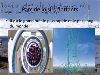 Parc de loisirs flottantsIl y a le grand huit le plus rapide et le plus long du monde