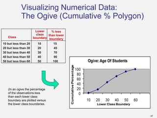 Organizing and visualizing Data in Business Statistics | PDF