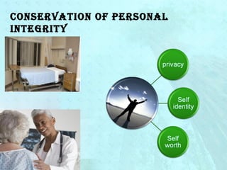 Conservation of personal 
integrity 
 