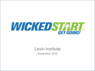 Levin Institute September, 2010 