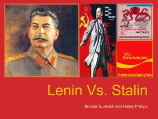 Lenin Vs. Stalin Bronna Gurevich and Hailey Phillips 