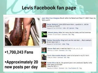 Levis Facebook fan page