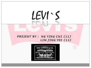 PRESENT BY : NG YING CUI (11)
LIM JING YEE (13)
 
