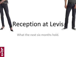 Reception at Levis What the next six months hold. 