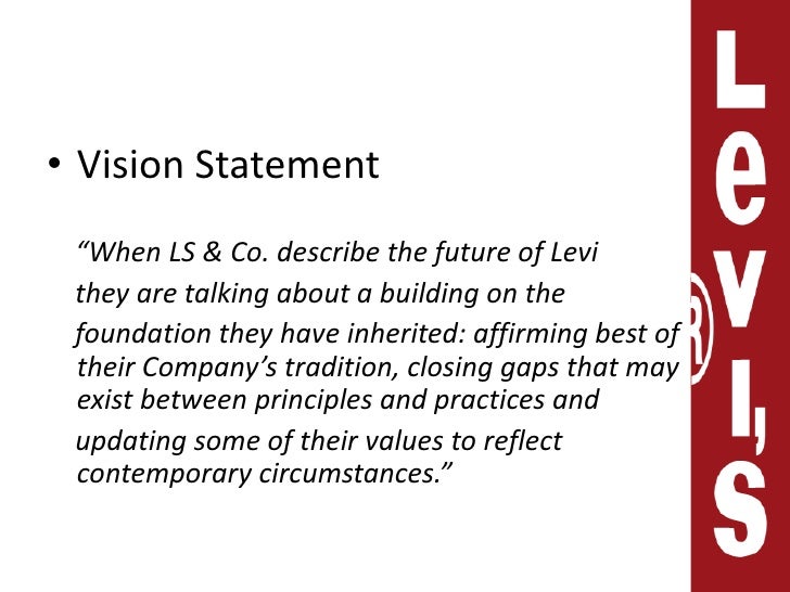 levi's company objectives