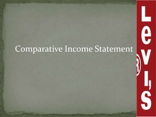 Comparative Income Statement
 