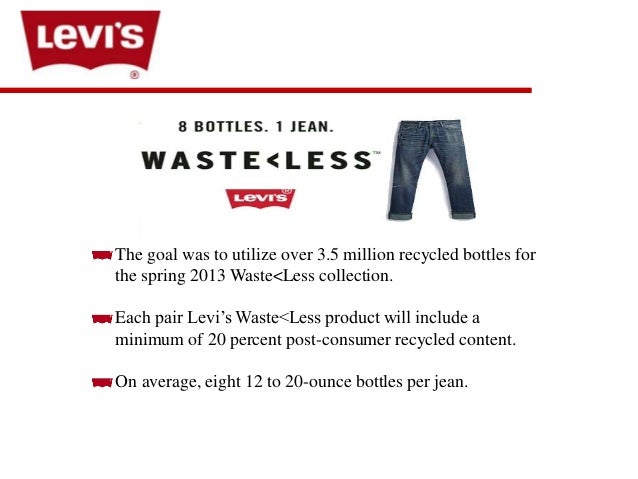 levis recycled plastic jeans