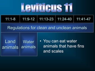 Leviticus: 8 - 15