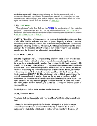 Leviticus 18 commentary | PDF