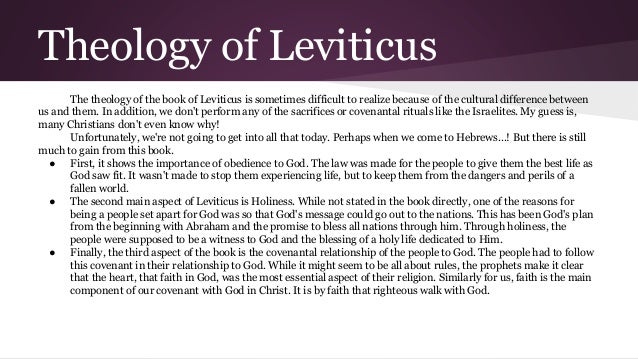 An Overview of Leviticus