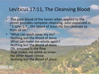 Leviticus Chapters 17-19, Only Place of Sacrifice, No Eating Blood, Unlawful Sexual Relations, Be Holy, The Lord Is Holy, Love Your Neighbor as Yourself, Unique People Statutes