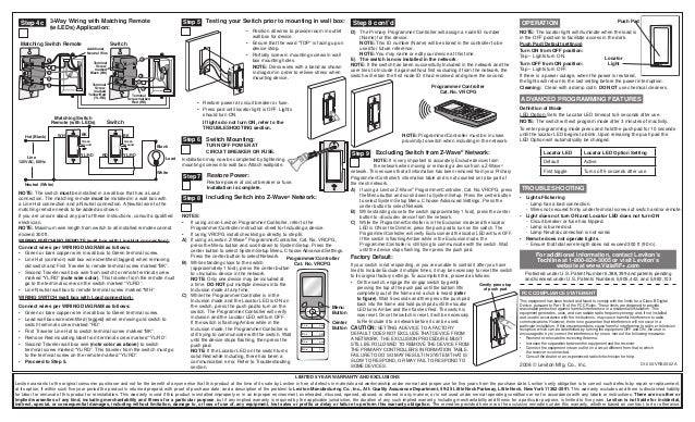 Leviton Vrs05 1 Lz Installation Manual And Setup Guide