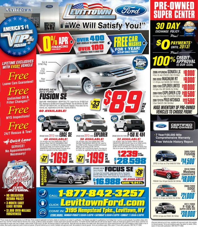 Levittown ford sale PDF Automotive Industry Industries