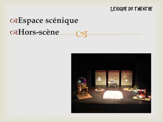 Espace scénique
Hors-scène


 