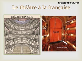 Le théâtre à la française



 