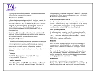 Levofloxacin Injection Taj Pharma SmPC | PDF