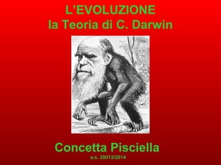 L’EVOLUZIONE
la Teoria di C. Darwin
Concetta Pisciella
a.s. 20013/2014
 