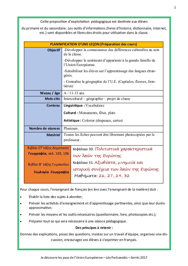 Le Voyage Aux 28 Pays College Avec Liens Aux Videos