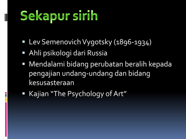 Teori Kognitif Lev Vygotsky