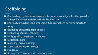 Scaffold Questions Examples Studysync Lev Vygotsky.pptx psychosocial development | PPTX