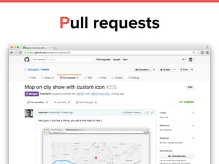 Pull requests
 
