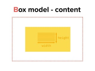 Box model - content
 